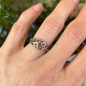 Sterling Silver Filigree Women's Ring